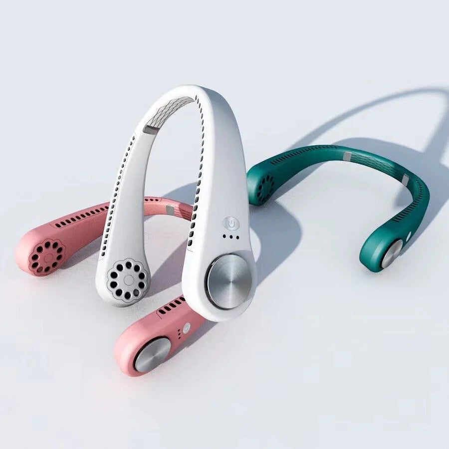 Mini Portable Neck Fan – Wearable USB Air Conditioner for Instant Cooling Anytime, Anywhere