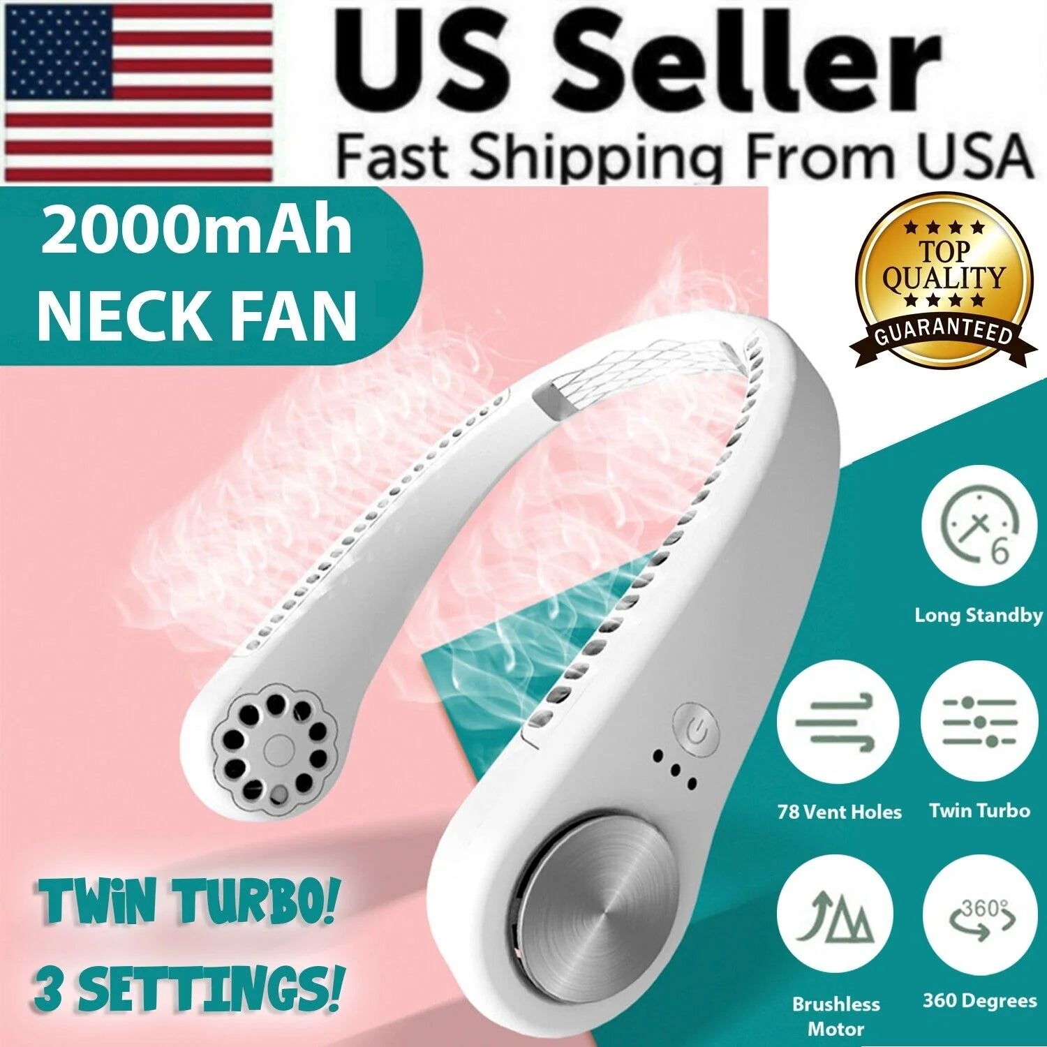 Mini Portable Neck Fan – Wearable USB Air Conditioner for Instant Cooling Anytime, Anywhere