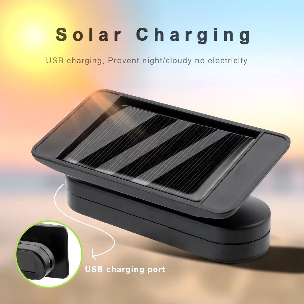 Solar-Powered Tire Pressure Monitoring System with Temperature Alerts - External Battery Version for Enhanced Safety