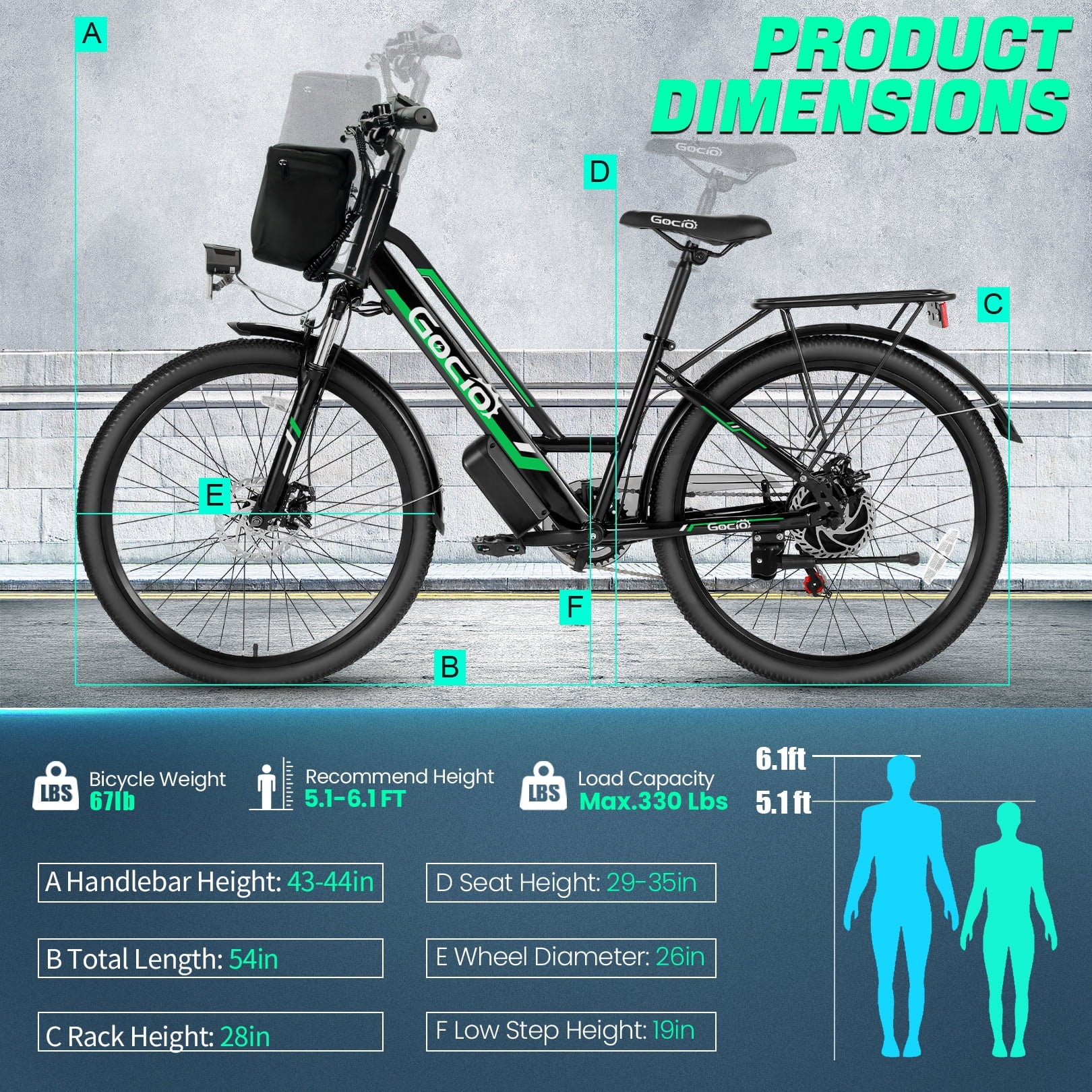 UL2849 Certified 26" Electric Bike for Adults - Powerful 750W Motor, 48V Battery, 19.8 MPH Speed, 7-Speed Commuter Ebike with Reliable Disc Brakes