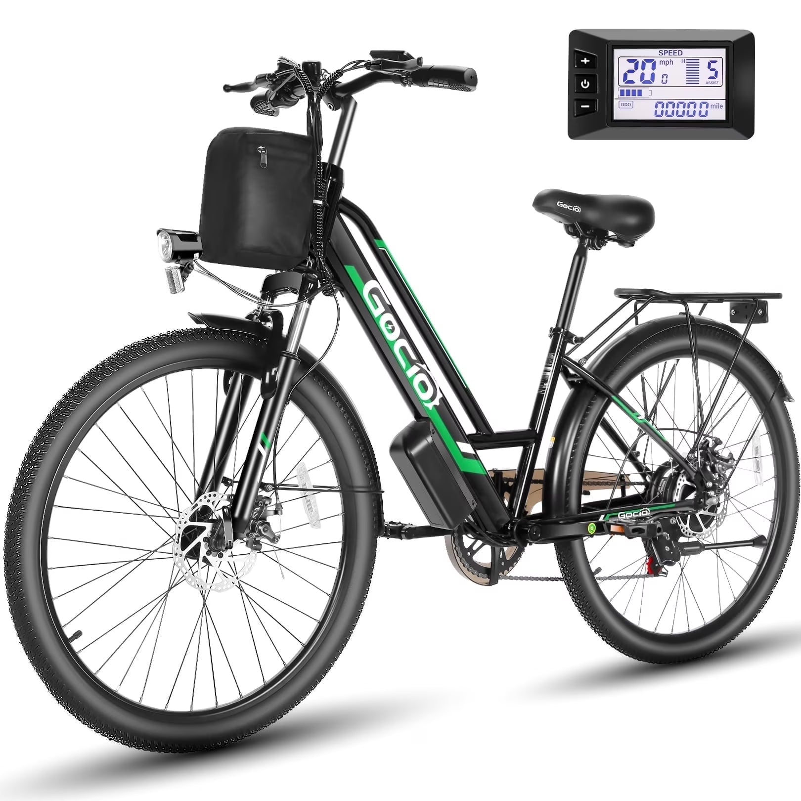 UL2849 Certified 26" Electric Bike for Adults - Powerful 750W Motor, 48V Battery, 19.8 MPH Speed, 7-Speed Commuter Ebike with Reliable Disc Brakes