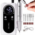 High-Speed 45000RPM Rechargeable Electric Nail Drill - Low Noise Portable Manicure Tool for Professionals