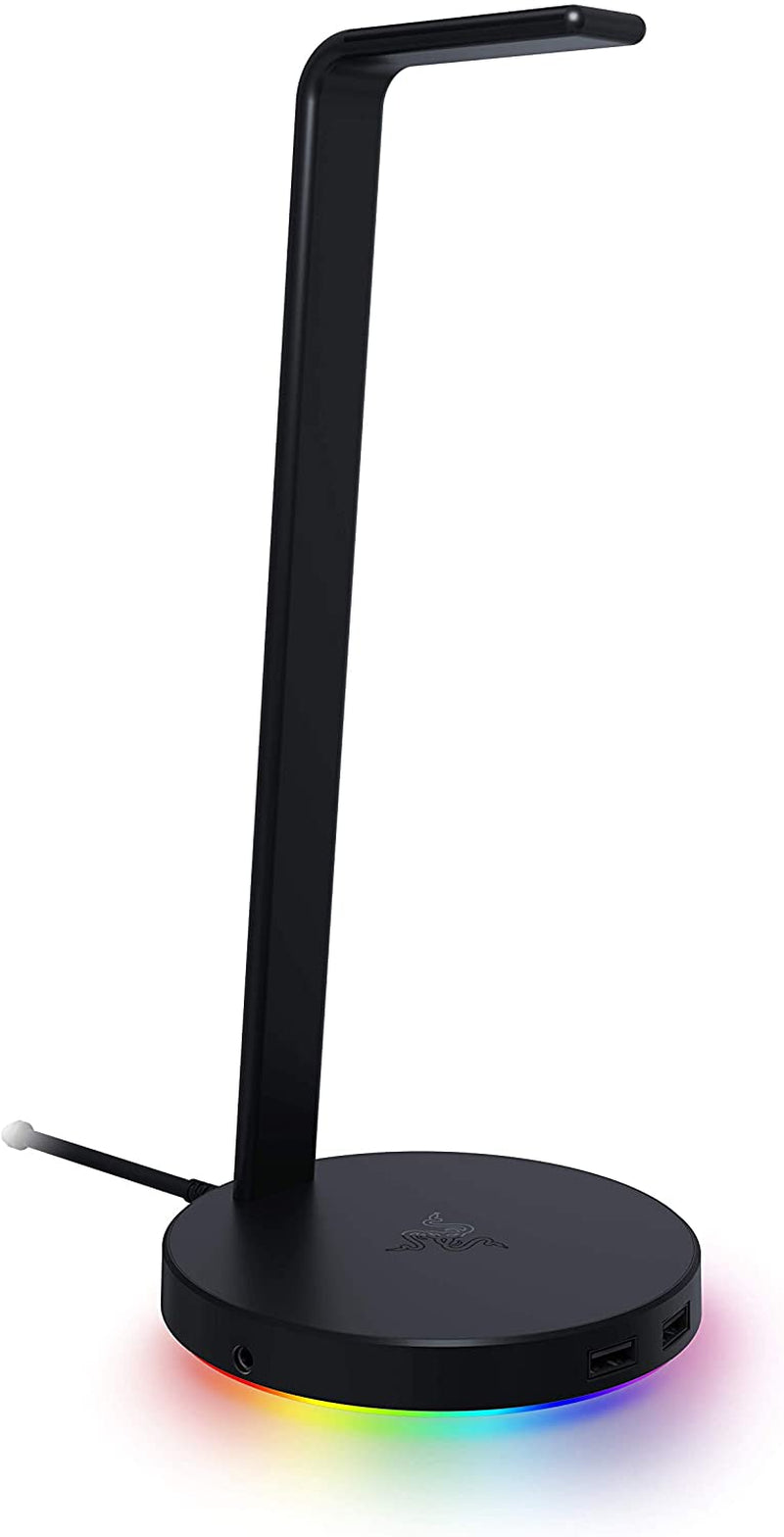 Kraken X USB Gaming Headset - Ultra Lightweight 7.1 Surround Sound for PC - Classic Black with Base Station V2 Chroma