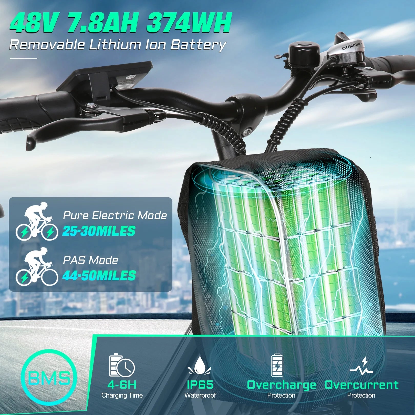 UL2849 Certified 26" Electric Bike for Adults - Powerful 750W Motor, 48V Battery, 19.8 MPH Speed, 7-Speed Commuter Ebike with Reliable Disc Brakes